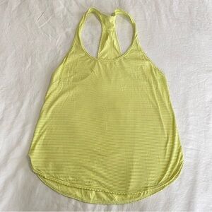 Lululemon Athletica Yellow Racerback Tank Top